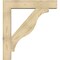 Ekena Millwork Funston Block Rough Sawn Bracket w/ Offset Brace, Douglas Fir, 8"W x 40"D x 44"H BKT0806X40X44FST05RDF - alternate 2